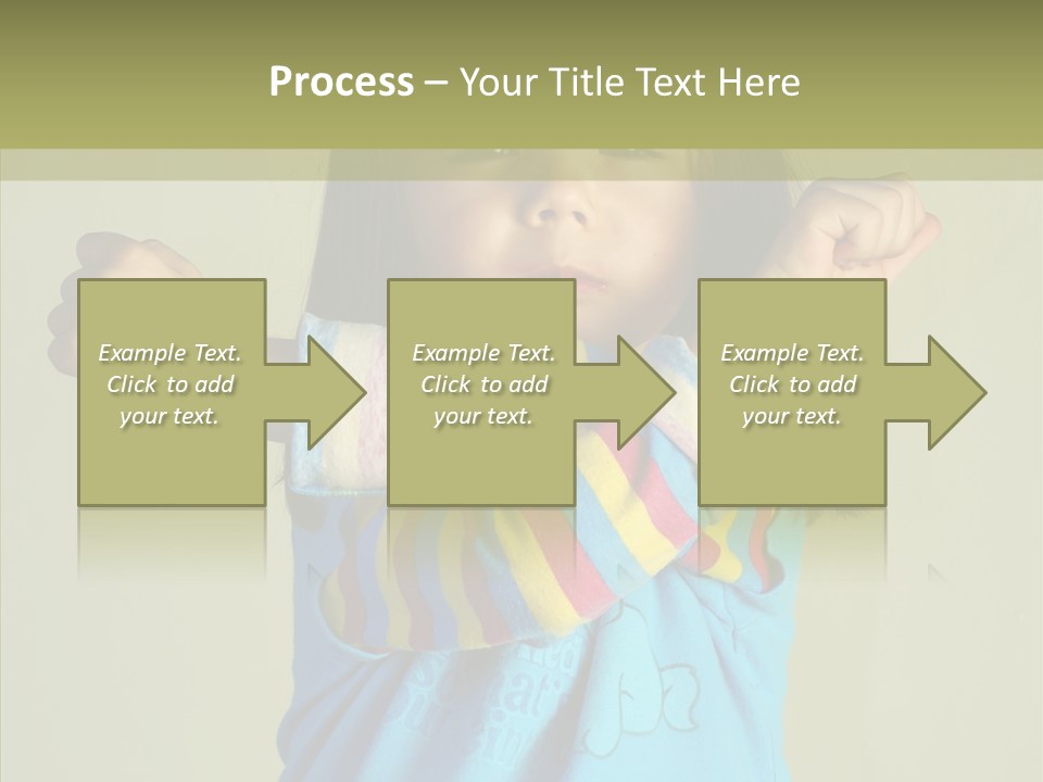 Young Finger White Background PowerPoint Template