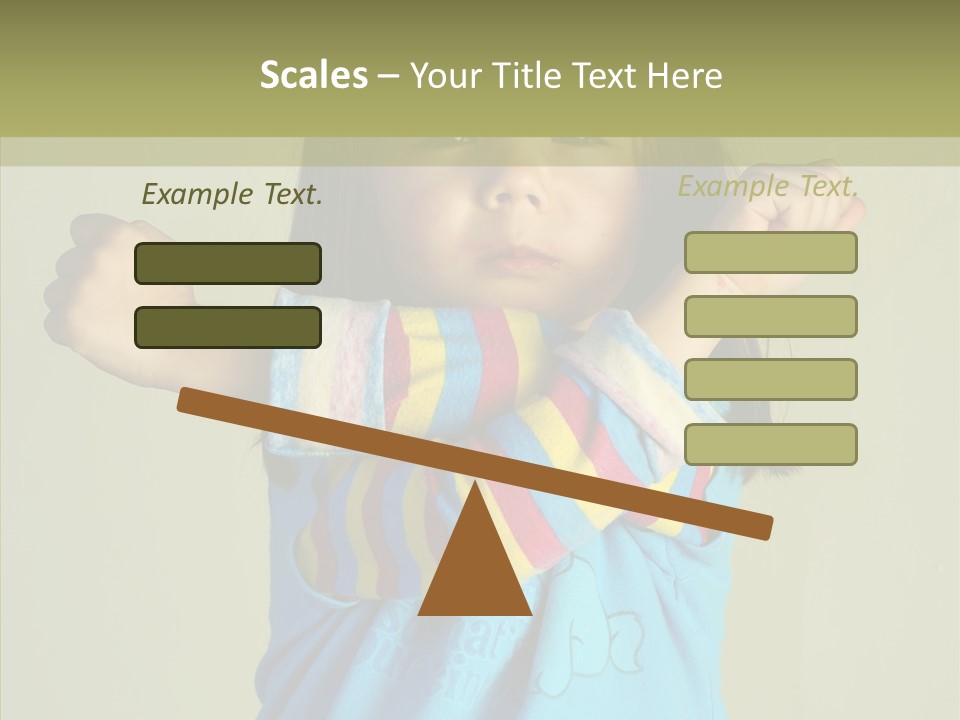 Young Finger White Background PowerPoint Template