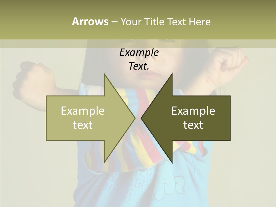 Young Finger White Background PowerPoint Template