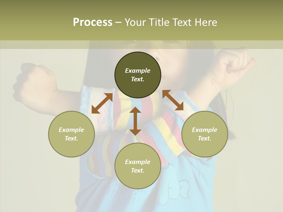 Young Finger White Background PowerPoint Template