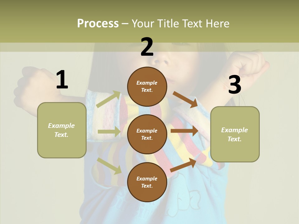 Young Finger White Background PowerPoint Template