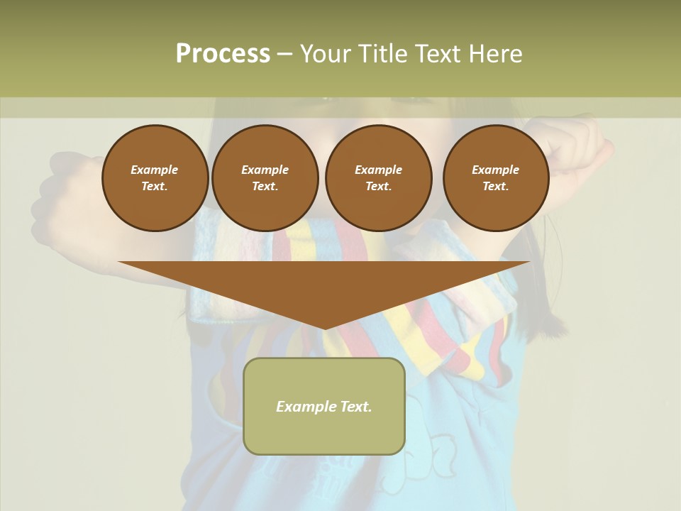 Young Finger White Background PowerPoint Template