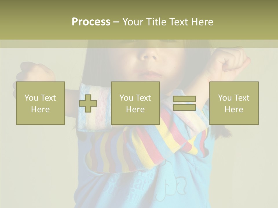 Young Finger White Background PowerPoint Template