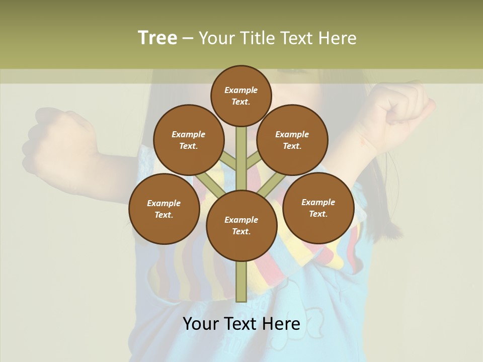 Young Finger White Background PowerPoint Template