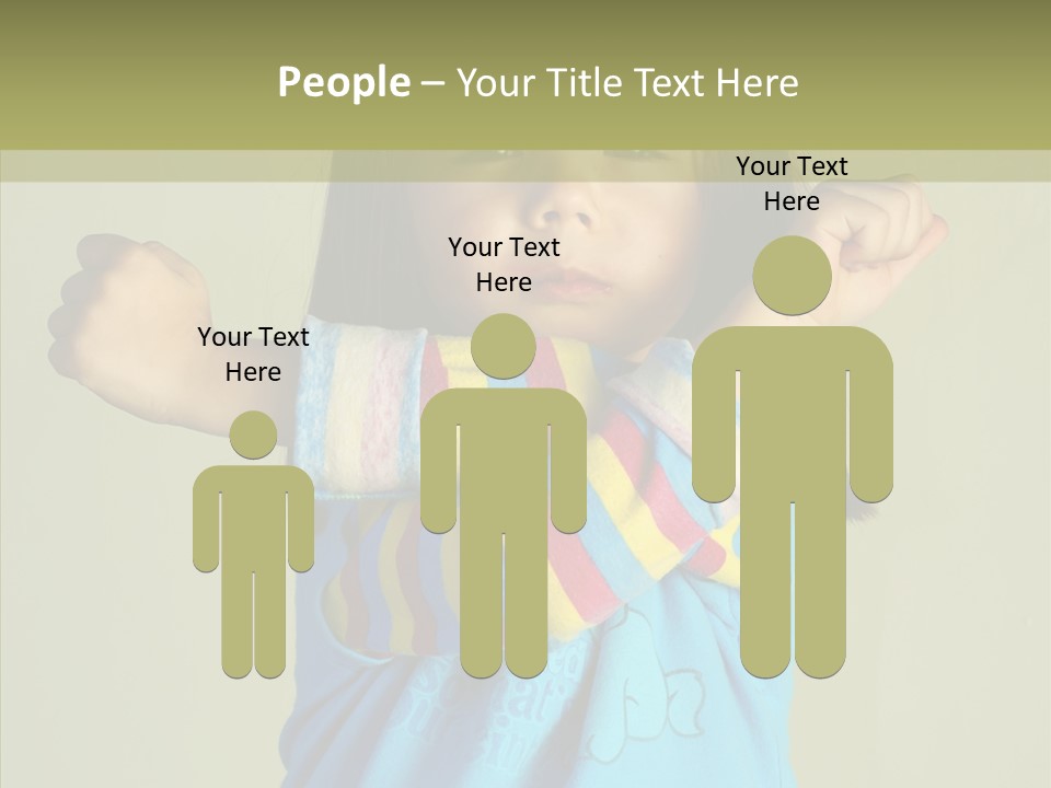 Young Finger White Background PowerPoint Template