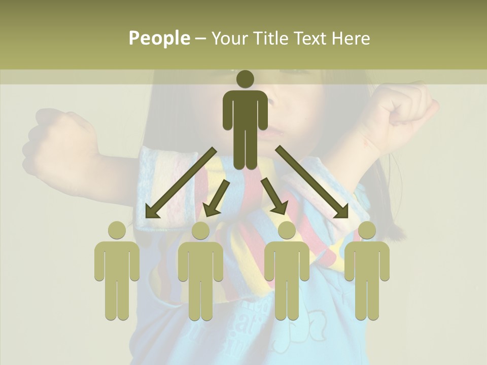 Young Finger White Background PowerPoint Template