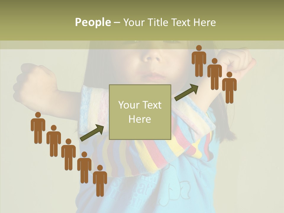 Young Finger White Background PowerPoint Template