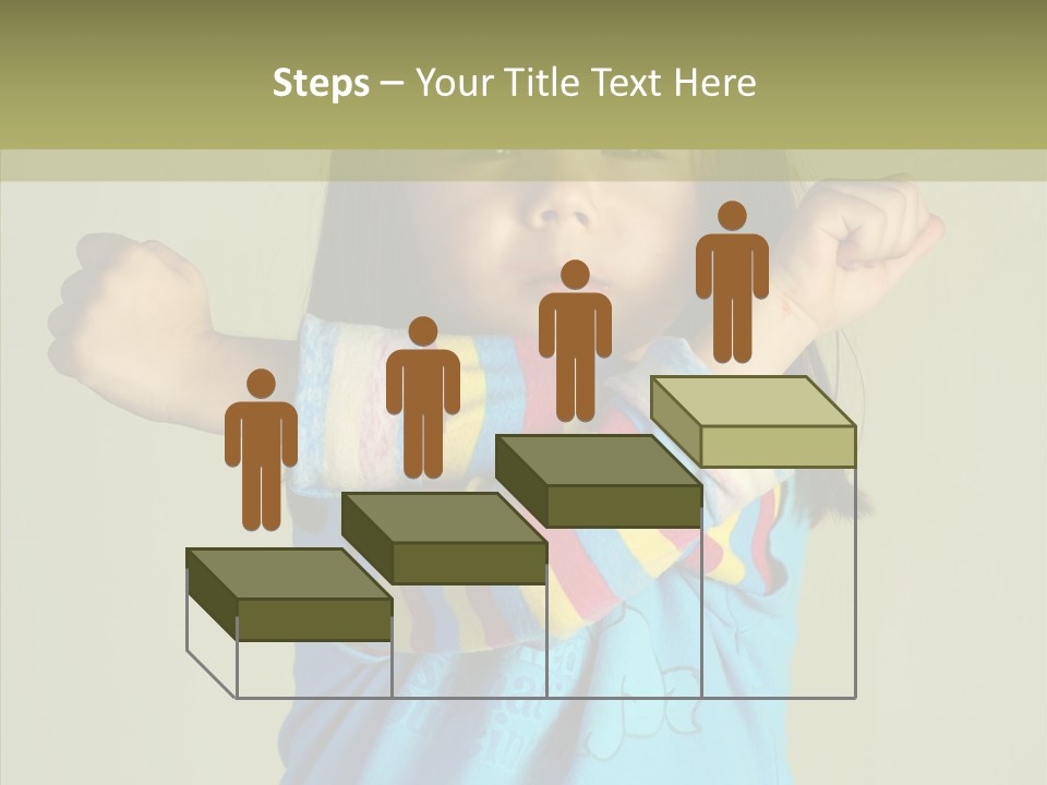 Young Finger White Background PowerPoint Template