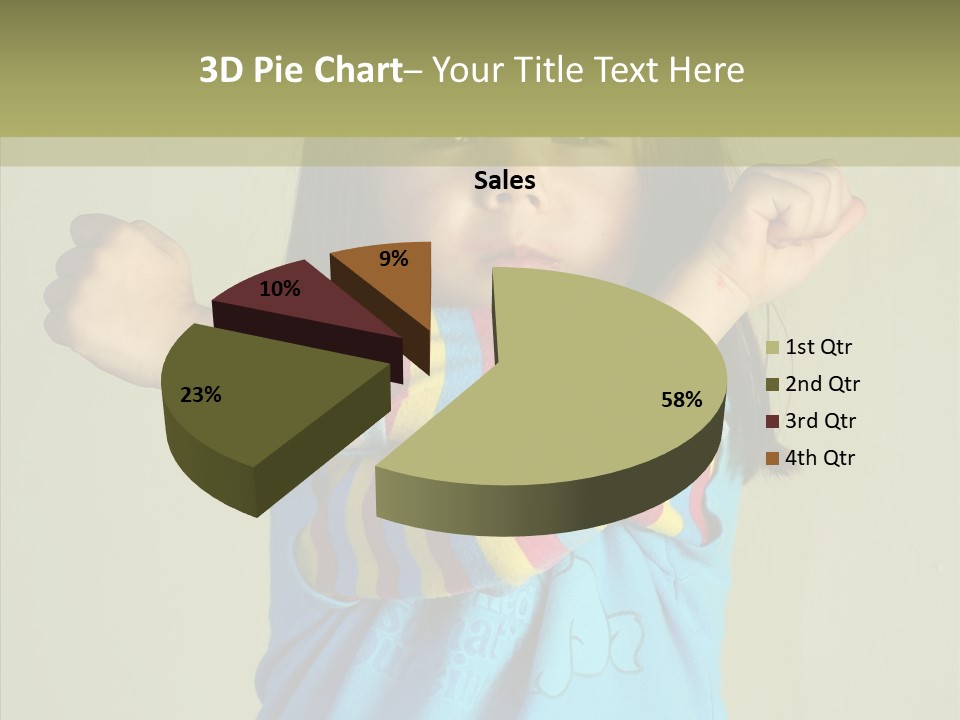 Young Finger White Background PowerPoint Template