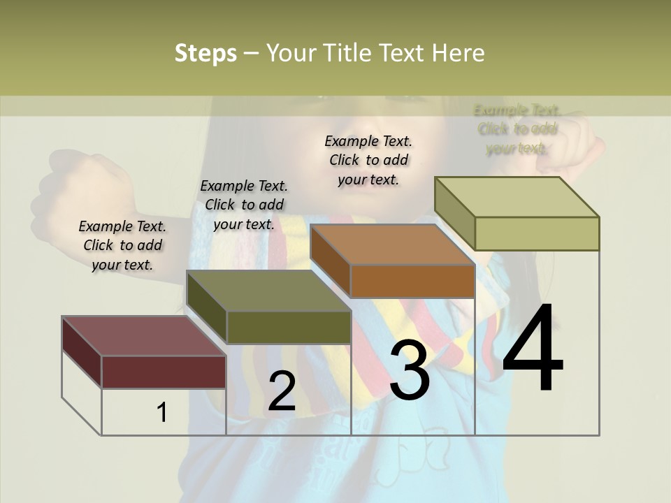 Young Finger White Background PowerPoint Template