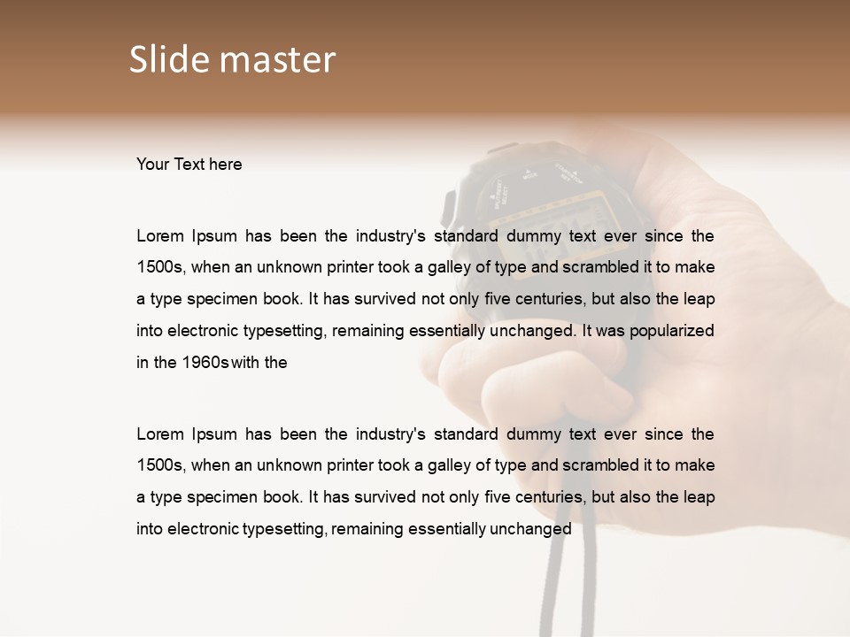 Old Hold Elder PowerPoint Template