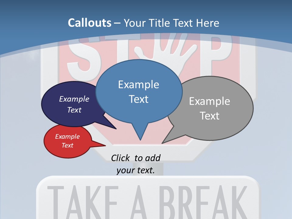 Assistance Closeup Help PowerPoint Template