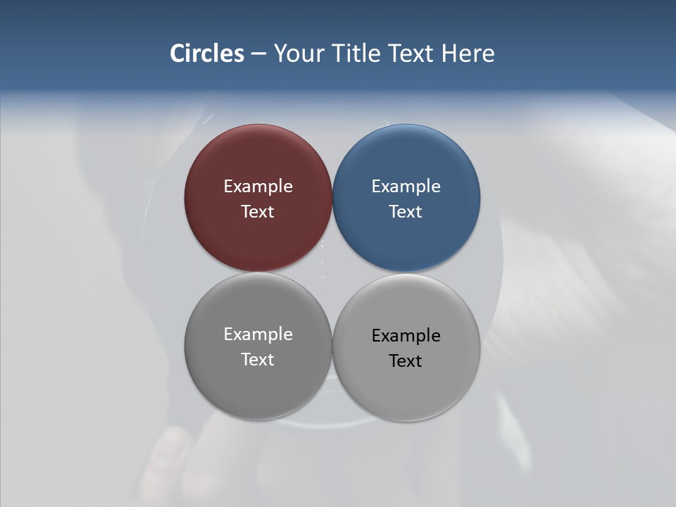 Assistance Finger White Background PowerPoint Template