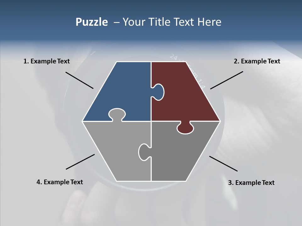 Assistance Finger White Background PowerPoint Template