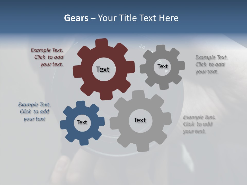 Assistance Finger White Background PowerPoint Template