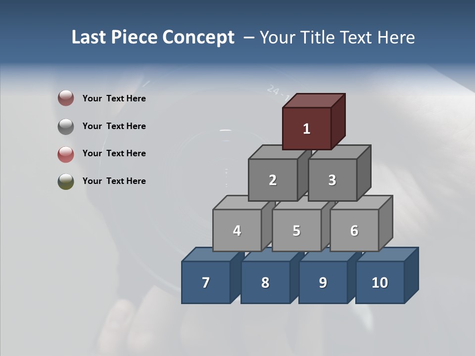 Assistance Finger White Background PowerPoint Template