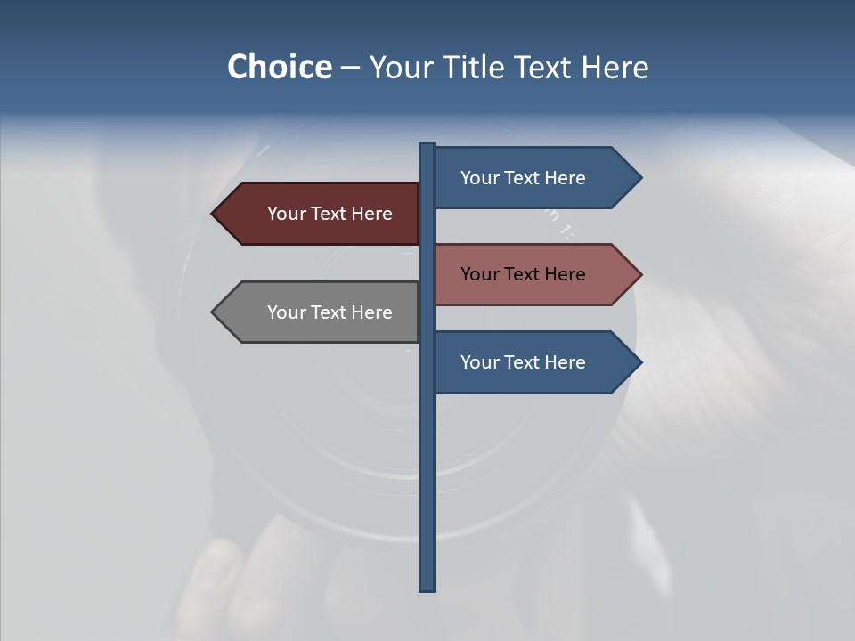 Assistance Finger White Background PowerPoint Template