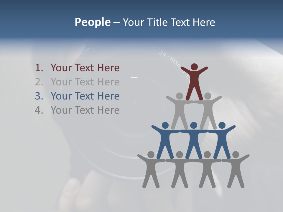 Assistance Finger White Background PowerPoint Template