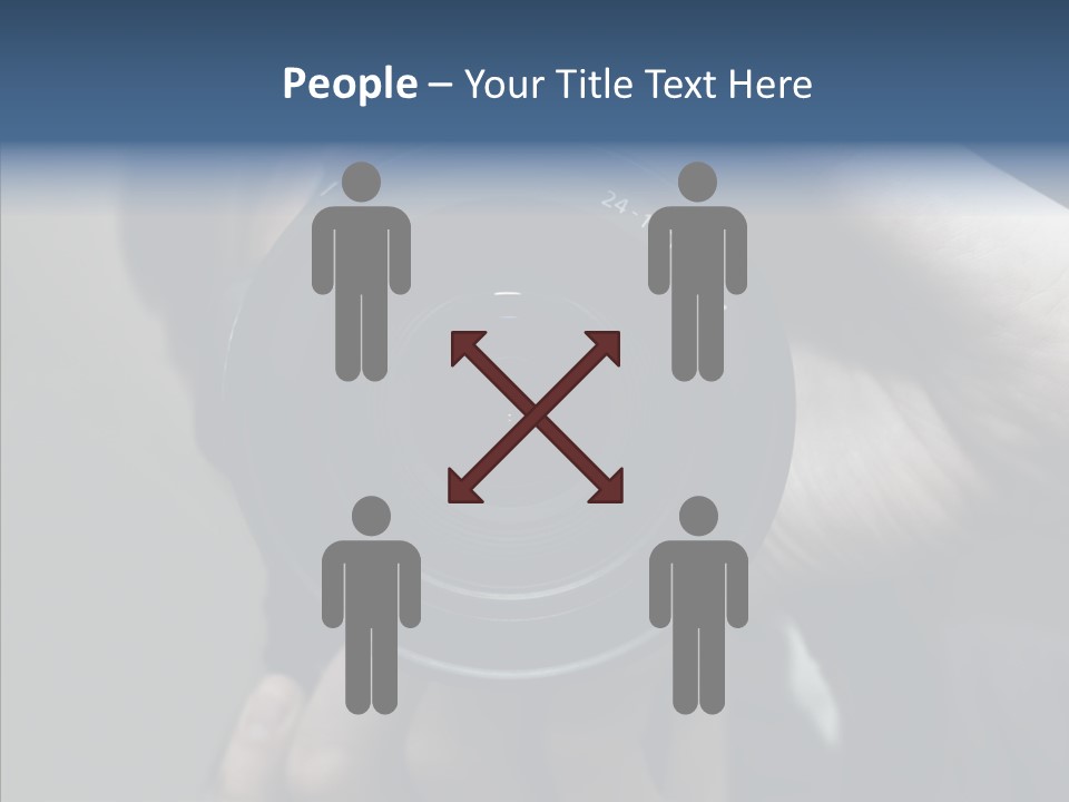 Assistance Finger White Background PowerPoint Template