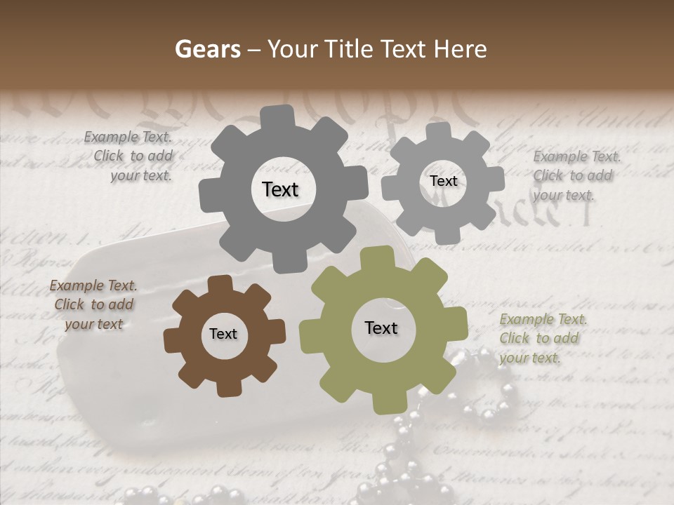 Helping Hand Grandmother Human PowerPoint Template