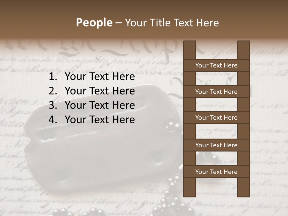 Helping Hand Grandmother Human PowerPoint Template