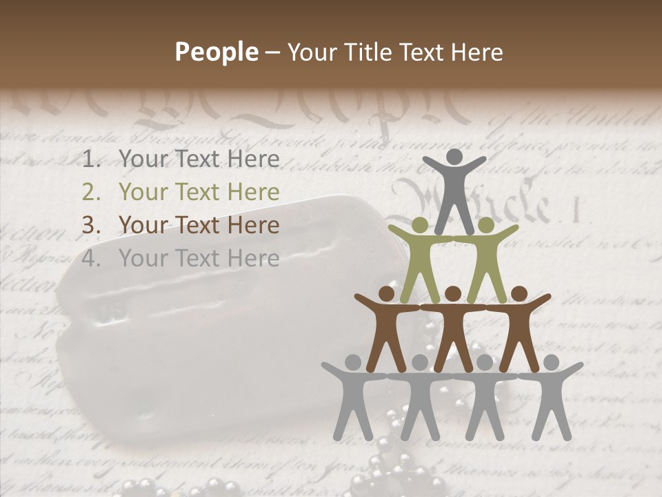 Helping Hand Grandmother Human PowerPoint Template