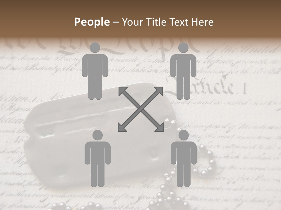 Helping Hand Grandmother Human PowerPoint Template