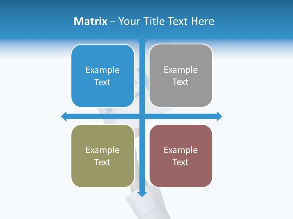 Helping Hand Finger Senior PowerPoint Template