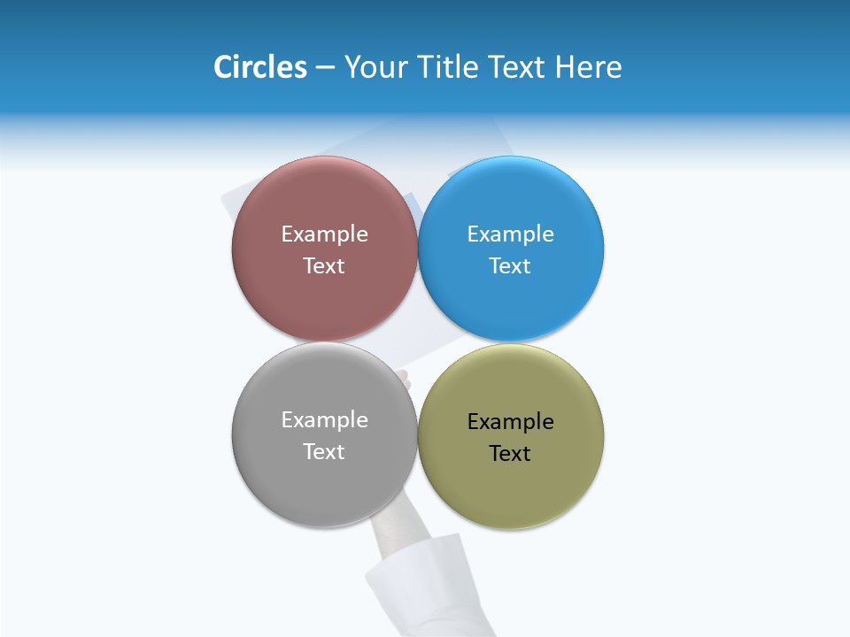 Helping Hand Finger Senior PowerPoint Template