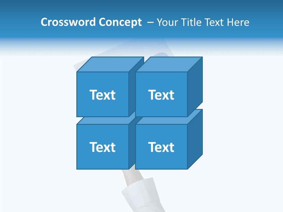 Helping Hand Finger Senior PowerPoint Template