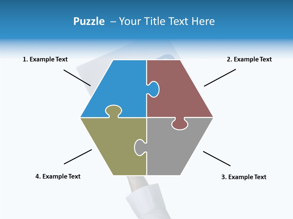 Helping Hand Finger Senior PowerPoint Template