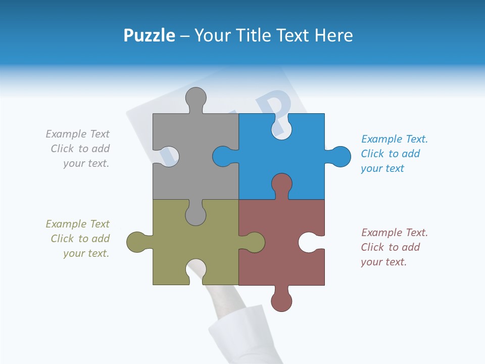 Helping Hand Finger Senior PowerPoint Template