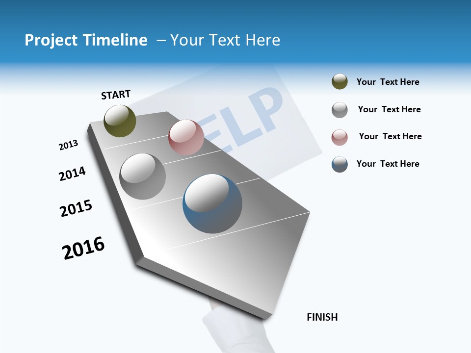 Helping Hand Finger Senior PowerPoint Template