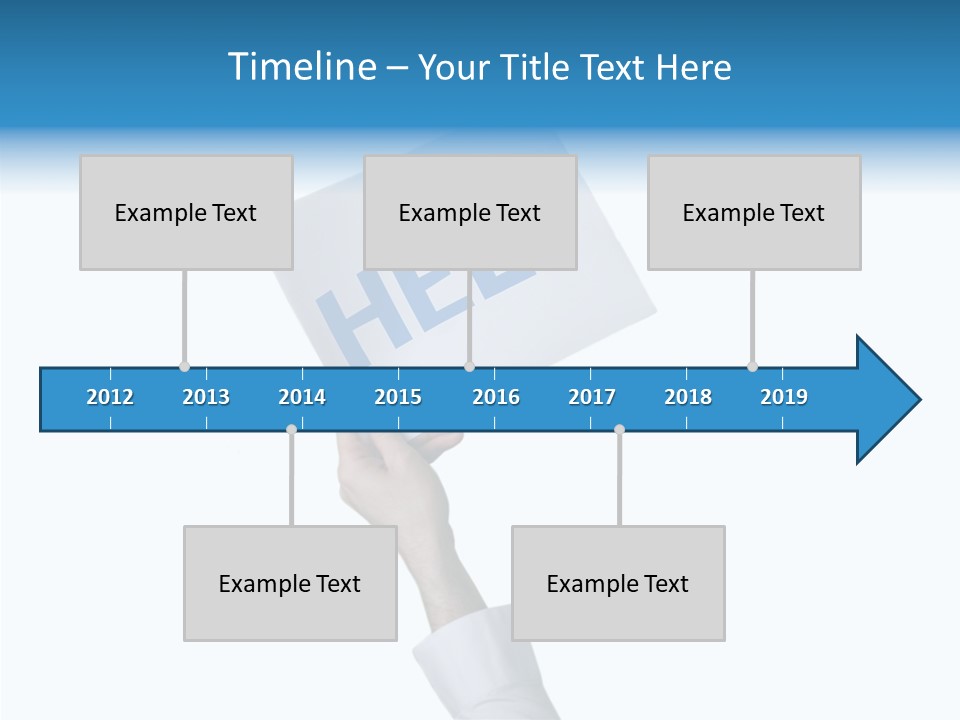 Helping Hand Finger Senior PowerPoint Template