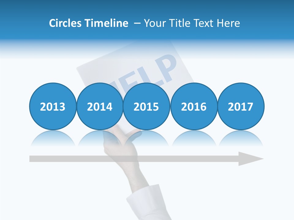 Helping Hand Finger Senior PowerPoint Template