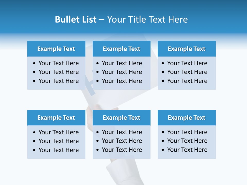 Helping Hand Finger Senior PowerPoint Template