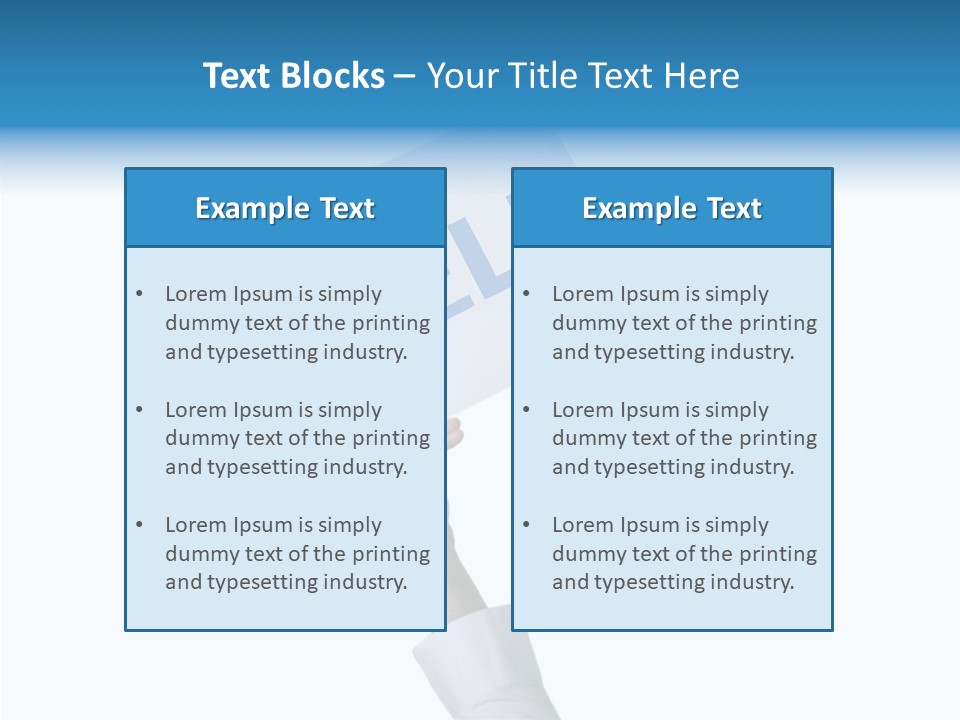 Helping Hand Finger Senior PowerPoint Template