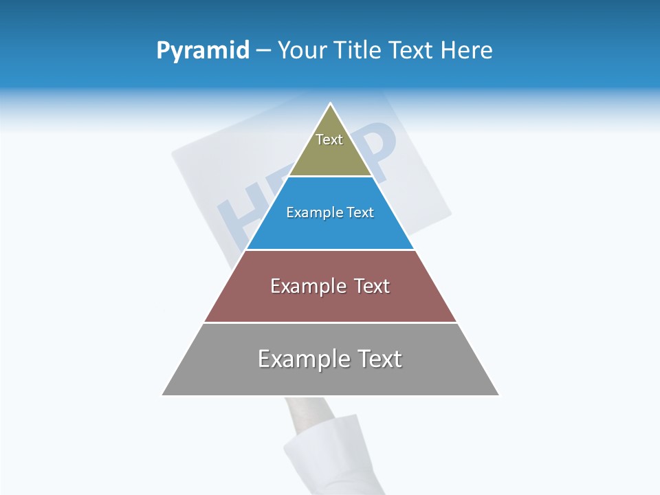 Helping Hand Finger Senior PowerPoint Template