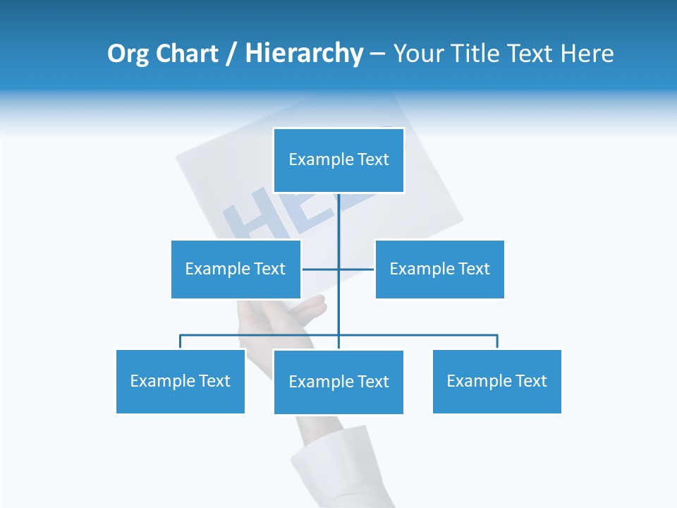 Helping Hand Finger Senior PowerPoint Template