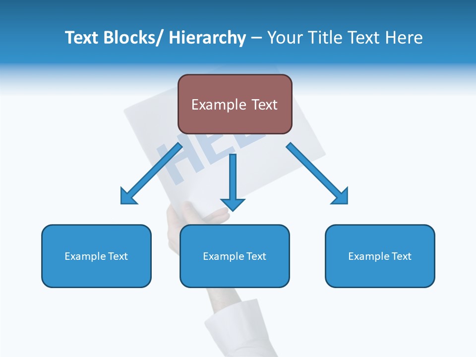 Helping Hand Finger Senior PowerPoint Template