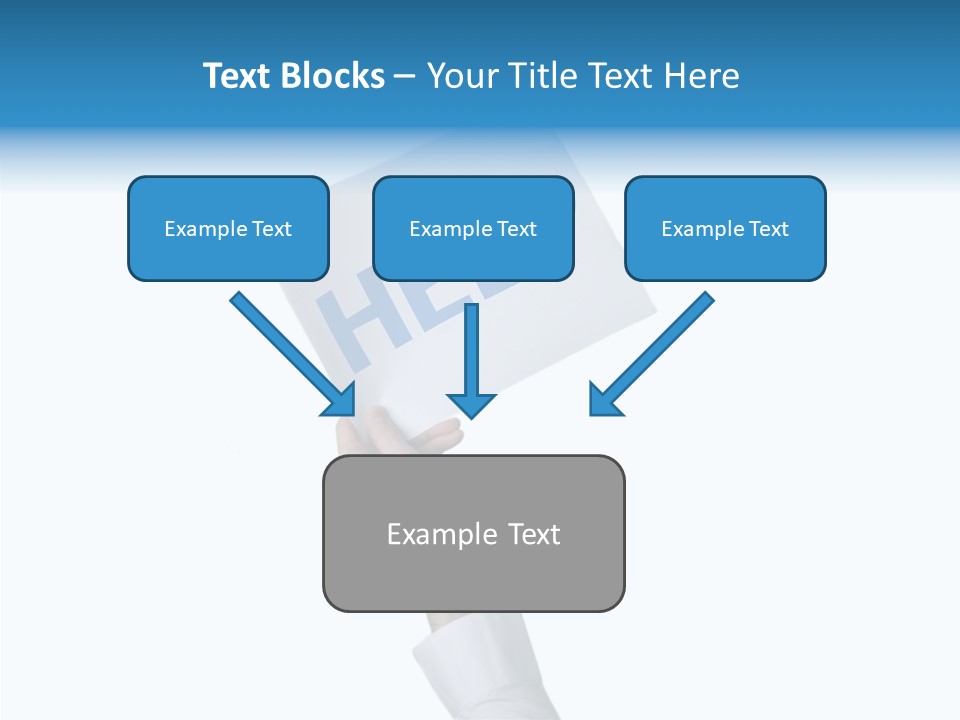 Helping Hand Finger Senior PowerPoint Template