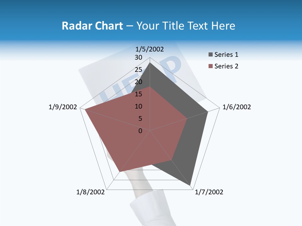 Helping Hand Finger Senior PowerPoint Template