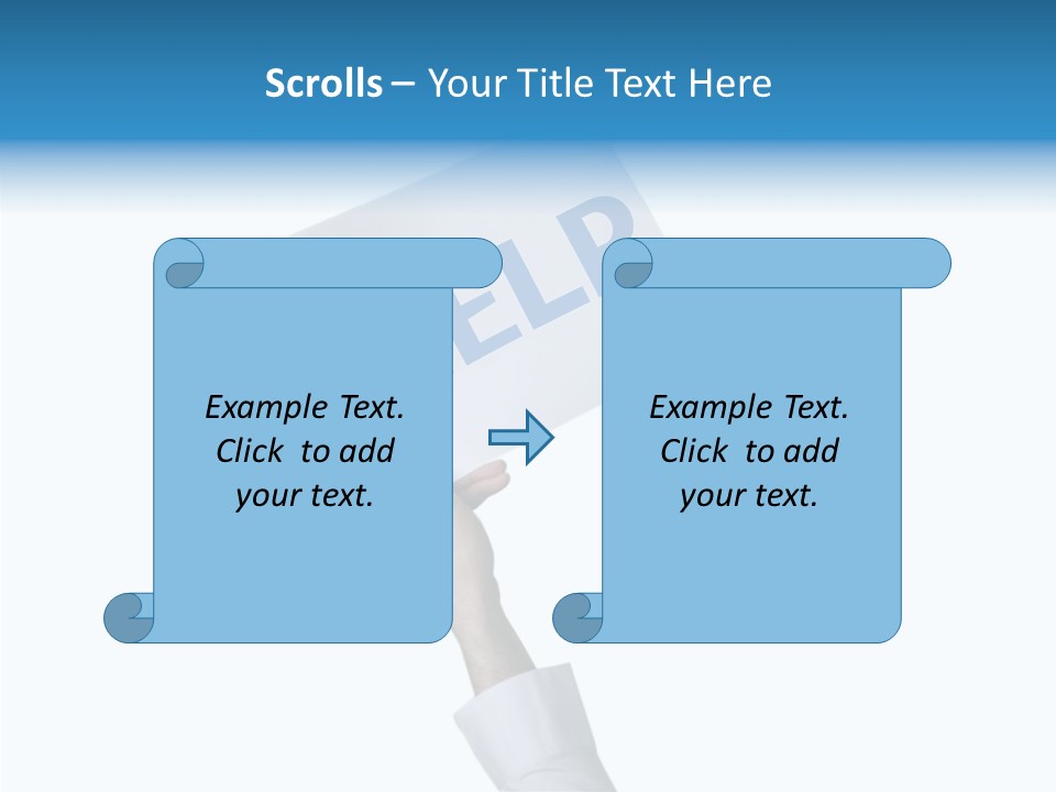 Helping Hand Finger Senior PowerPoint Template