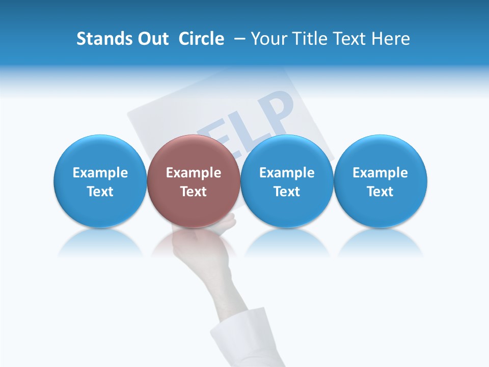 Helping Hand Finger Senior PowerPoint Template