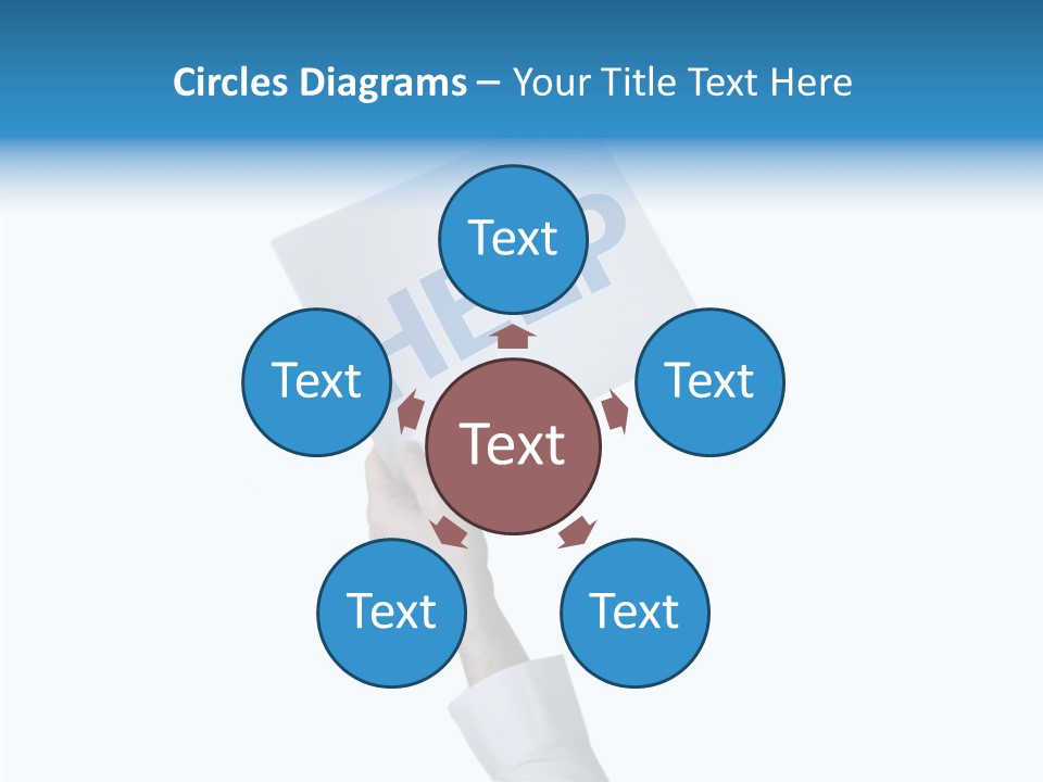 Helping Hand Finger Senior PowerPoint Template