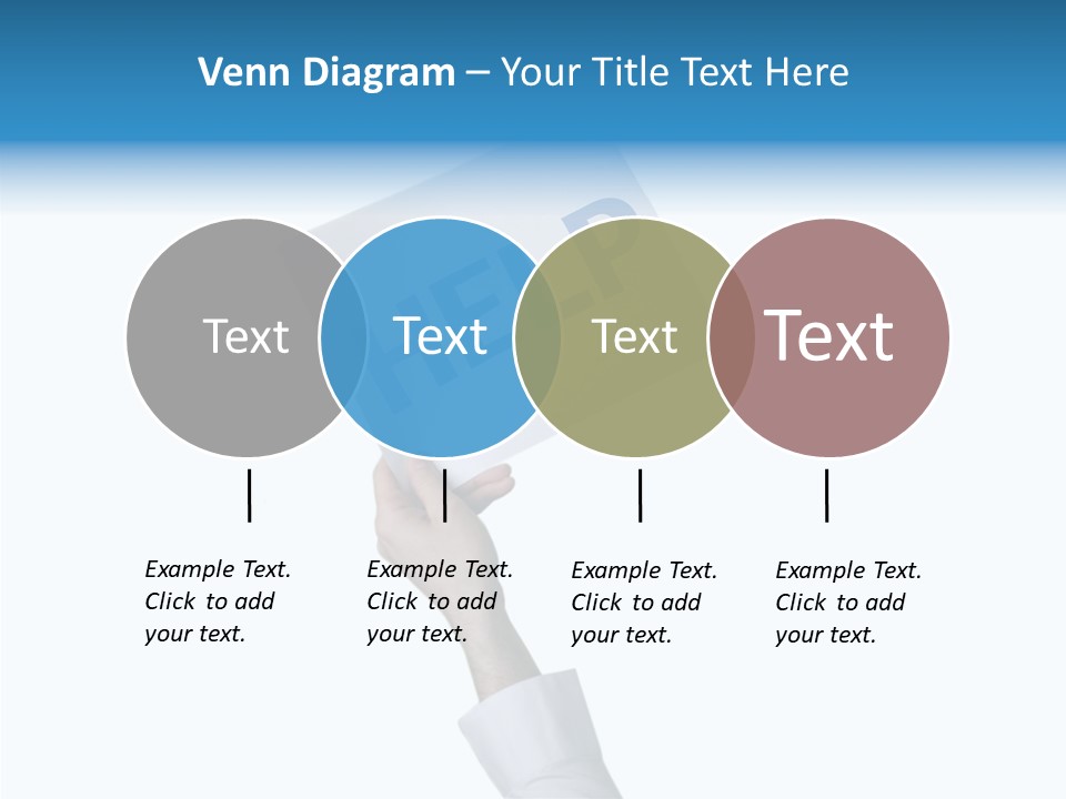 Helping Hand Finger Senior PowerPoint Template
