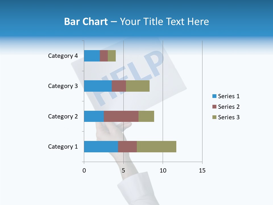 Helping Hand Finger Senior PowerPoint Template