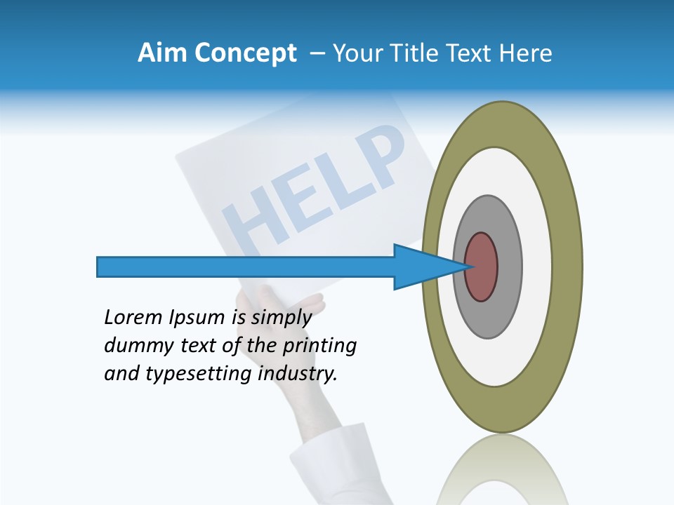 Helping Hand Finger Senior PowerPoint Template