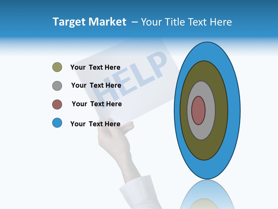 Helping Hand Finger Senior PowerPoint Template