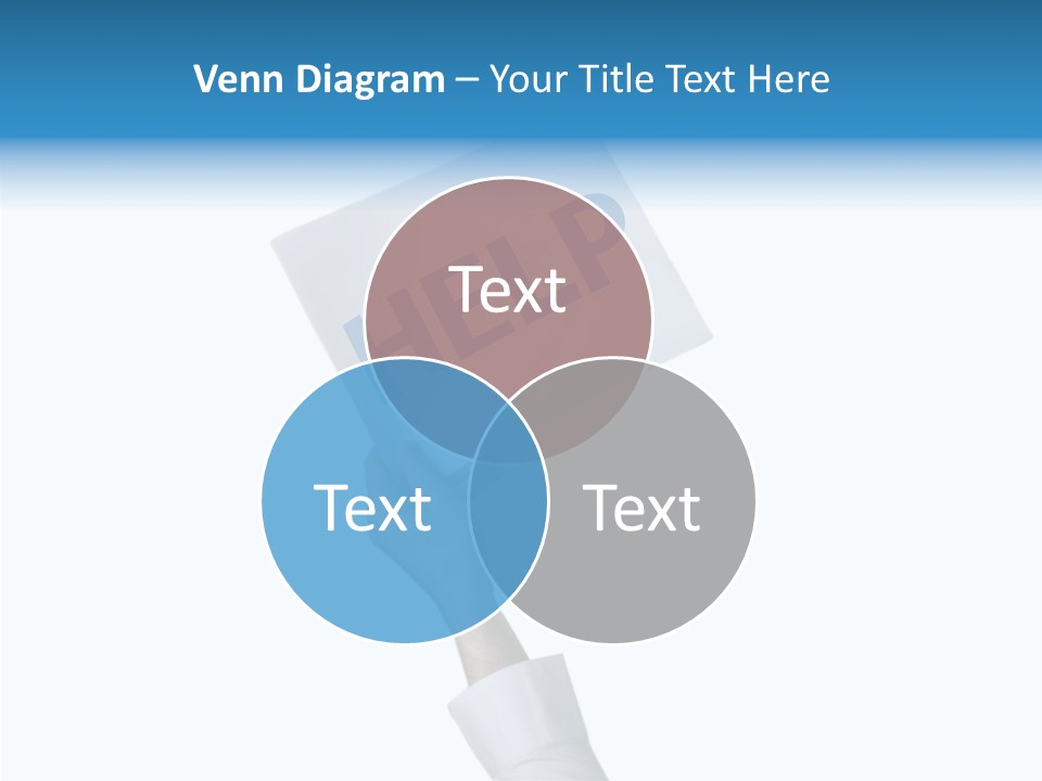 Helping Hand Finger Senior PowerPoint Template